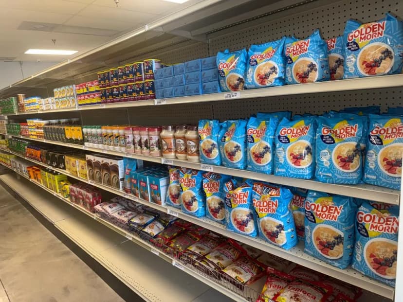 Frozen foods section
